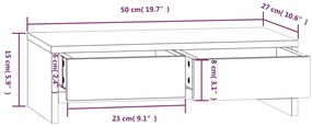 Suporte para monitor 50x27x15 cm madeira de pinho maciça