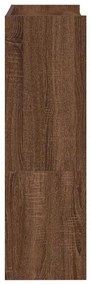Sapateira 60x25x81 cm derivados de madeira carvalho castanho