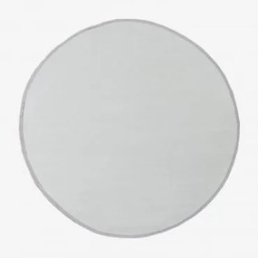 Alfombra Redonda De Exterior Ø170 Cm Em Polipropileno Tanida Cinza Claro & Ø170 Cm - Sklum