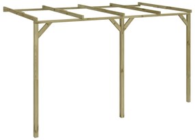 41710 vidaXL Pérgola inclinada 2x4x2,2 m madeira