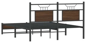 Estrutura cama s/ colchão derivados madeira carvalho castanho