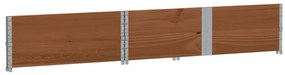Vaso/floreira para jardim 150x100 cm pinho maciço castanho