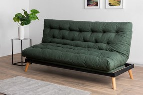 Sofá-cama 3 lugares Saki – Verde – 185x82x92 cm