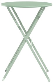 Mesa de Jardim Dobrável Light Mint Ø50x71 cm Aço