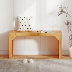 Banco de Bambu para Sala de Jantar ou banco Entrada 90 x 33 x 43 cm de Madeira Maciça para Interior Moderno Natural