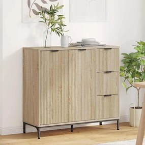 vidaXL Buffet Carvalho sonoma 89,5 x 33 x 82 cm Madeira processada