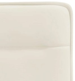 Cadeiras de jantar 4 pcs veludo cor creme