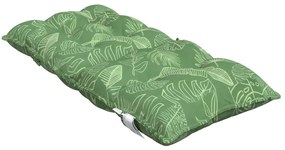 Almofadões cadeira de encosto baixo 4 pcs oxford padrão folhas