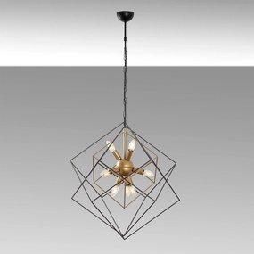 Chandelier Till – Preto Antigo – 62 x 62 x 125 cm