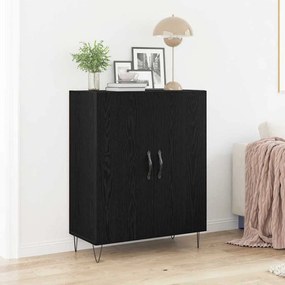 vidaXL Buffet Carvalho preto 69.5 x 34 x 90 cm Madeira processada