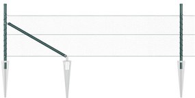 Cerca Hexagonal vidaXL Verde 0.4x25 m Aço