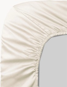 Lençol em cetim de algodão com elástico boxspring Ava