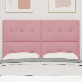 Cabeceira LED vidaXL Rosa 80 cm Veludo