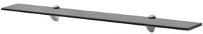 Prateleira flutuante vidro 80x20 cm 8 mm