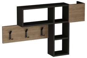 Cabide de Parede Game – Carvalho Sonoma e Antracite – 99,5 x 61 x 15 c