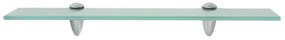 Prateleiras flutuantes 2 pcs vidro 50x10 cm 8 mm