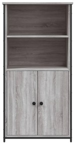 Aparador alto 62x36x121,5 cm derivados de madeira cinza sonoma