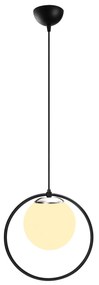 Candeeiro Chandelier Dolunay – Preto e Branco – 26 x 15 cm