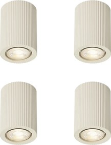 Conjunto de 4 focos de teto Japandi bege - Sprawl