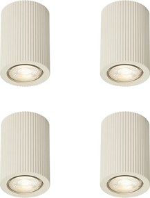 Conjunto de 4 focos de teto Japandi bege - Sprawl