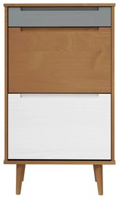 Sapateira MOLDE 59,5x35x103 cm pinho maciço castanho