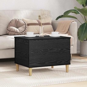 vidaXL Armário de Cabeceira Carvalho preto 60 x 44.5 x 45 cm