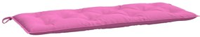 Almofadões p/ banco de jardim 2 pcs 120x50x7 cm tecido rosa