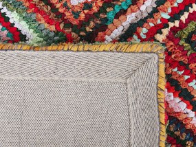 Tapete de algodão multicolor 80 x 150 cm KAISERI Beliani