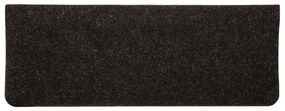 Tapetes de escada autoadesivos 15 pcs 65x24,5x3,5 cm antracite