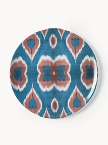 Prato de jantar em porcelana artesanal Ikat