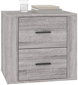 Mesa de cabeceira 50x39x47 cm sonoma cinzento