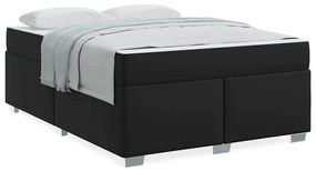 Estrutura da Cama Outros Preto 140 x 200 cm Couro sintético