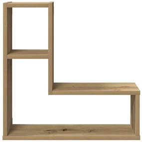Prateleiras cubo 2 pcs derivados de madeira carvalho artisiano