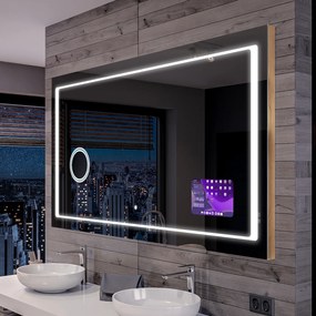 Espelho para Banheiro com Iluminação LED L61  x=50 x   y=50 cm