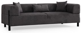 Sofá de 3 Lugares Gio – Antracite – 225x93x75 cm