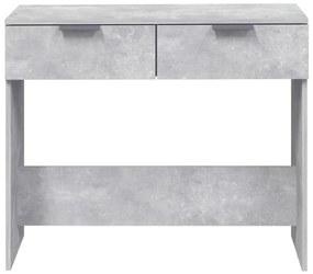 Mesa consola 90x36x75 cm derivados de madeira cinzento-cimento
