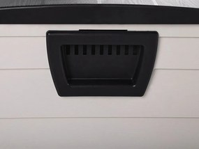 Caixa para exterior creme e preto 112 x 50 cm LOCARNO Beliani