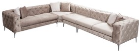 Sofá de Canto Como – Bege – 310 cm x 73 cm x 270 cm