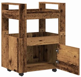 Carro de Cozinha vidaXL Madeira Velha 60x45x80 cm Madeira Revestida