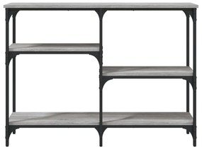 Mesa consola 102x29x75 cm derivados de madeira cinzento sonoma