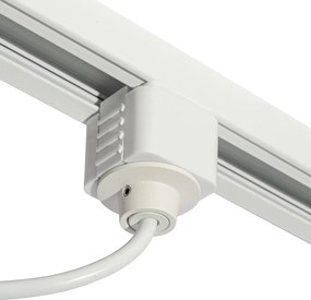 Fonte de alimentação com placa de montagem redonda para trilho monofásico branco - Iconic