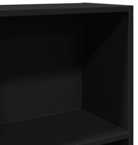 Estante 80x30x152 cm derivados de madeira preto