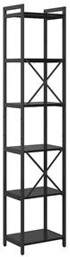Estante Carvalho preto 40 x 30 x 188 cm Madeira processada
