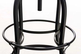 Banco de bar Radong 45 x 73-93 x 45 cm Preto