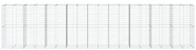 Cesto gabião com cobertura 900x100x200 cm ferro galvanizado