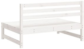 Sofás de centro para jardim 2 pcs 120x80 cm pinho maciço branco