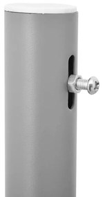 Toldo lateral retrátil, 160 x 600 cm, cinzento