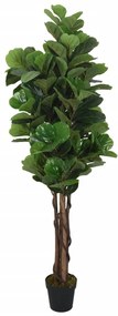 Figueira-lira artificial 180 folhas 150 cm verde