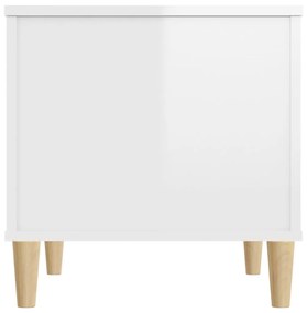 Mesa centro 60x44,5x45 cm derivados de madeira branco brilhante