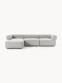 Bouclé Modular Sofa Anton (4-seater) with Stool (left/right)